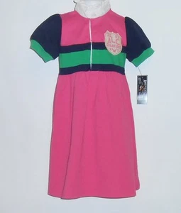 American Living Girls Short Sleeve Color Block Polo Dress Pink 3/3T NWT - Picture 1 of 2