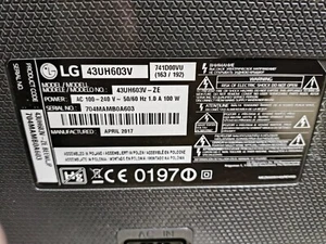 LG 43UH603V LG TV LED 43" Ultra HD 4K HDR Smart TV Wi-Fi Integrato - Afbeelding 1 van 3