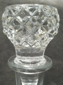 Vintage Decanters Round Cut Glass Effect Bell Bulbous Hobnail 850 & 500 ml x 2 - Picture 1 of 12