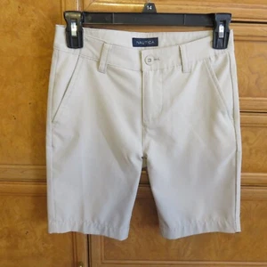 Boy's Nautica beige shorts school uniform dress golf shorts size 10 EUC - Picture 1 of 4