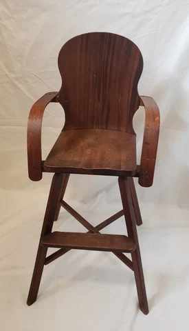 Mahogany Wood High Chair Child Vintage Antique,  New Richmond, WI Cover