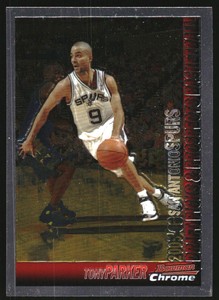 2005-06 Bowman Chrome San Antonio Spurs Basketball Card #108 Tony Parker