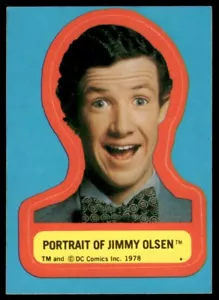 1978 TOPPS SUPERMAN STICKER "PORTRAIT OF JIMMY OLSEN" - Picture 1 of 1
