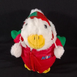 Aflac Duck Macy's Christmas 2008 Red Sweater & Green Ducky Coat Talking 6" Work - Picture 1 of 8