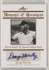 2011 Leaf Legends of Sport Moments Greatness Bronze /40 Doug Harvey Auto HOF