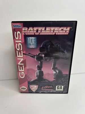 BattleTech: A Game of Armored Combat (世嘉 Genesis) Blockbuster 标签贴纸 — 第 1/4 张图片
