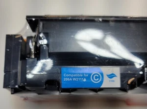 206A W2111A Cyan Toner Cartridge For HP LaserJet MFP M283fdw M283cdw No Chip - Picture 1 of 3