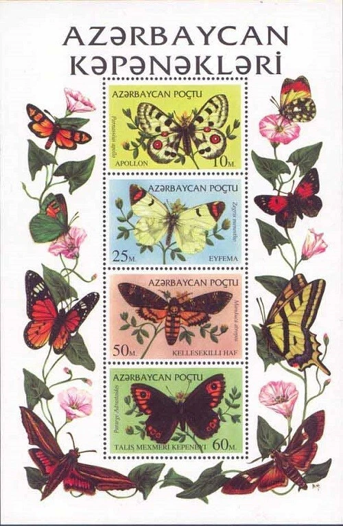Azerbaijan Butterflies 1995 MNH Foto 1 de 1