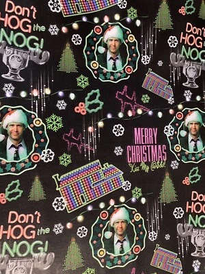 PLUS MARK NATIONAL LAMPOONS Christmas VACATION Movie Wrapping Paper 50 sq ft Chevy Chase