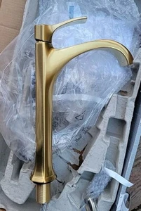 NEW Hansgrohe 04811250 Locarno Single Hole Bathroom Faucet in Brushed Gold - Picture 1 of 10