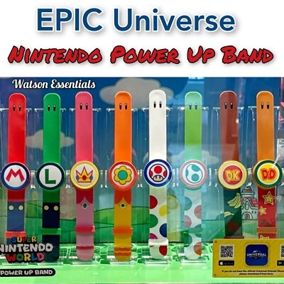*YOU CHOOSE* EPIC Universe Power Up Band Super Nintendo World Mario Peach Yoshi - Image 1 of 2