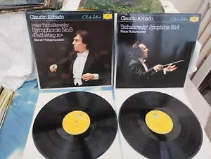 DG 2543 501/522 NM VINYL 2LP LOT**ABBADO** - Tschaikowsky: Symphony No. 4 & No.6 - Picture 1 of 4