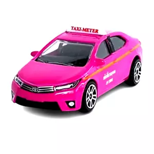 Model Car Metal MajoretteToyota Collora Altis Taxi Orange Stripe 1:61 (3") No P - Picture 1 of 5