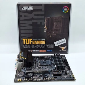 ASUS TUF GAMING A520M-PLUS WIFI Gaming Desktop Motherboard *READ* - Photo 1/7