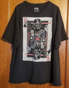 Vintage Star Wars Darth Vader King of Spades Spielkarte Herren 2XL T-Shirt - Bild 1 von 5