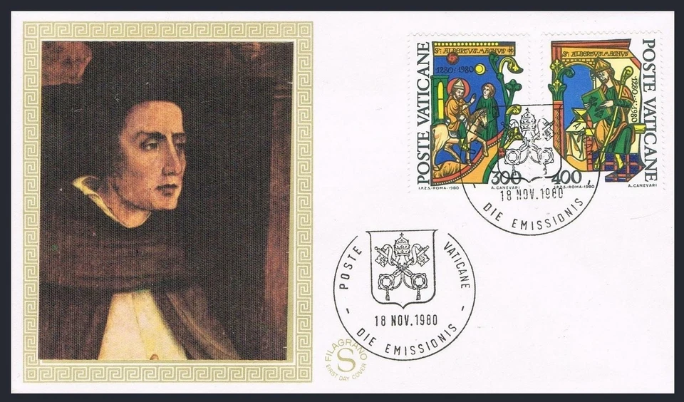 Vatican 677-678,FDC.Michel 777-778. St Albertus Magnus,700th death Ann.1980. - Image 1 of 1
