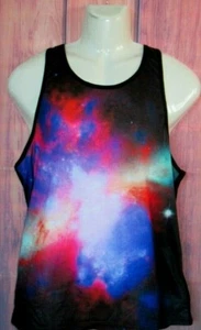 FOREVER 21 GALAXY NEBULA 21 MEN TANK TOP T-SHIRT SIZE M - Picture 1 of 3