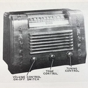 1946 Sonora Radio Model RDU 209 Wire Schematic Repair Manual Vintage Original - Picture 1 of 2