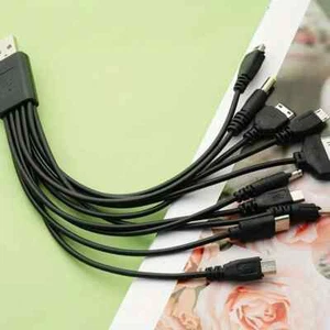 Cavo USB Multifunzione Cavo Di Ricarica USB Per Telefono Connettore smartphone - Foto 1 di 4