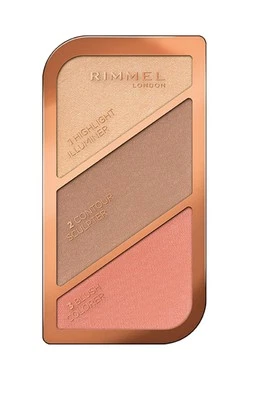 Rimmel London Sculpting Highlighter Palette 3-tone, Coral Glow, 18.5 g - Image 1 of 4