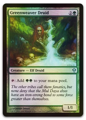 Greenweaver Druid #164 (Foil) (LP) Zendikar ZEN Magic MTG - Image 1 of 2