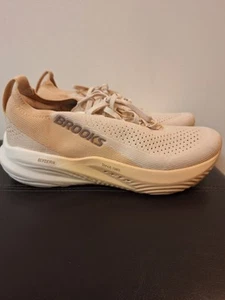 Brooks Glycerin Stealthfit 22 Women Size 10.5 Almond Peach Running Sneakers Shoe - Picture 1 of 10