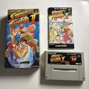 Street Fighter 2 1992 Nintendo Super Famicom SNES NTSC-J JAPAN Game Complete - Picture 1 of 6
