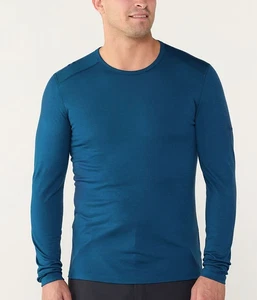 Icebreaker Merino 200 Oasis Longsleeve Crewe Thermo Top Herren Neu mit Etikett mittelblau - Bild 1 von 3