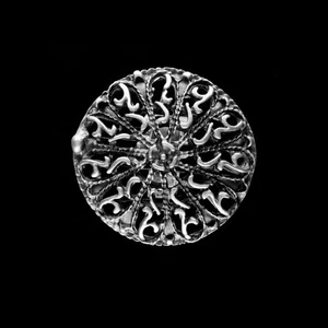 XL Ring versilbert verstellbar Schmuck Lagenlook Boho Leonardi Hippie - Bild 1 von 3