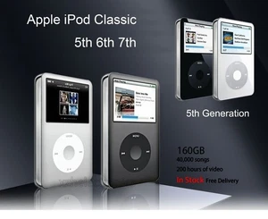 New Apple iPod Classic 5th 6th 7th Gen ( 30GB 60GB 80GB 120GB 160GB 256GB) - lot - Picture 1 of 14