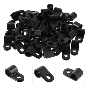 100 Pcs Cable Clamp Sorter Mounting Clamps Electrical Wire Staples - Afbeelding 1 van 12