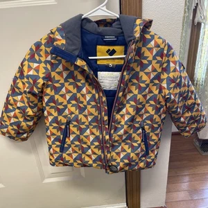 Obermeyer Kids Ski Jacket Winter Coat I- Grow Geometric Pattern Size 5 - Picture 1 of 7