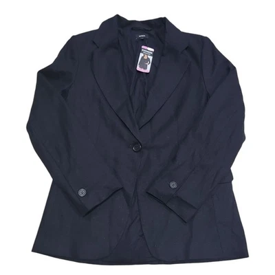 Express женщин должны подушечки искусственные карманы кнопка мягкий льняной блейзер - Изображение 1 из 3