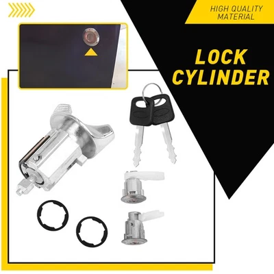 JUEGO DE 2 LLAVES CERRADURA PUERTA CILINDRO ENCENDIDO Y ENCENDIDO BRONCO F-150 F-250 F-350 NUEVO Foto 1 de 4