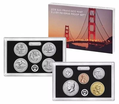 2018-S U.S. Silver Reverse Proof Set: 10-Coin Set, Box & COA, San Francisco Mint - Image 1 of 4