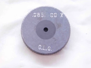 .0851 CL X CARBIDE MASTER PLAIN BORE RING GAGE .0938 -.0087 UNDERSIZE 3/32 2 mm - Picture 1 of 1