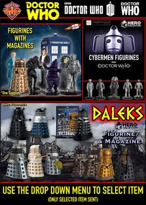 Figura y revista de colección de estatuillas de Eaglemoss Doctor Who (artículo seleccionado) nueva - Imagen 1 de 247