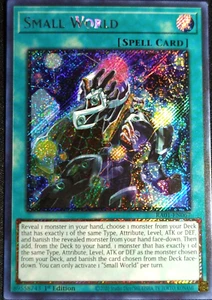 Small World RA01-EN067 1st Platinum Secret Rare YuGiOh TCG Card - Picture 1 of 1