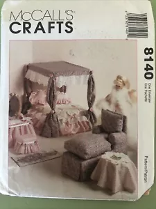 DOLL FURNITURE PATTERN for 11.5- 12.5” FASHION DOLLS Chairs/table Bed Etc Uncut - Picture 1 of 10