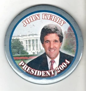 POLITICS PIN (2004) "John KERRY President 2004"  OF - Picture 1 of 1
