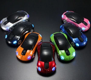 Wireless Mouse LED Optical USB Wireless Car Mouse for Creative Photoelectri B6V8 - Afbeelding 1 van 19