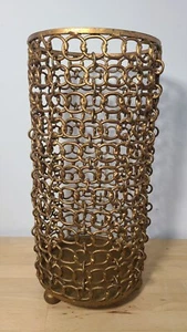 Uttermost Dipali Catena Dorata Link Portacandele Portacandele Alto 15,25"  - Foto 1 di 7