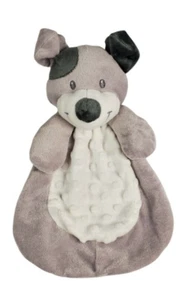 Baby Gear Puppy Dog Lovey Grey Cream Minky Dots Security Baby Blanket Plush  11" - Picture 1 of 7