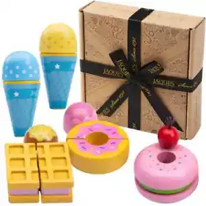 Bancone Gelato Bambino Jaques Nuovo con etichette - Gioco di Ruolo in Legno Giocattolo - Sostenibile - Foto 1 di 3