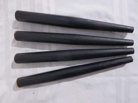 Mid Century Wood Black Tapered Legs 14 3/8" Cover