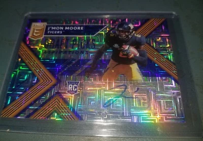 2018 PANINI ELITE DRAFT PICKS J'MON MOORE #174 ASPIRATIONS  AUTO BLUE #2/30 PACK - Image 1 of 4