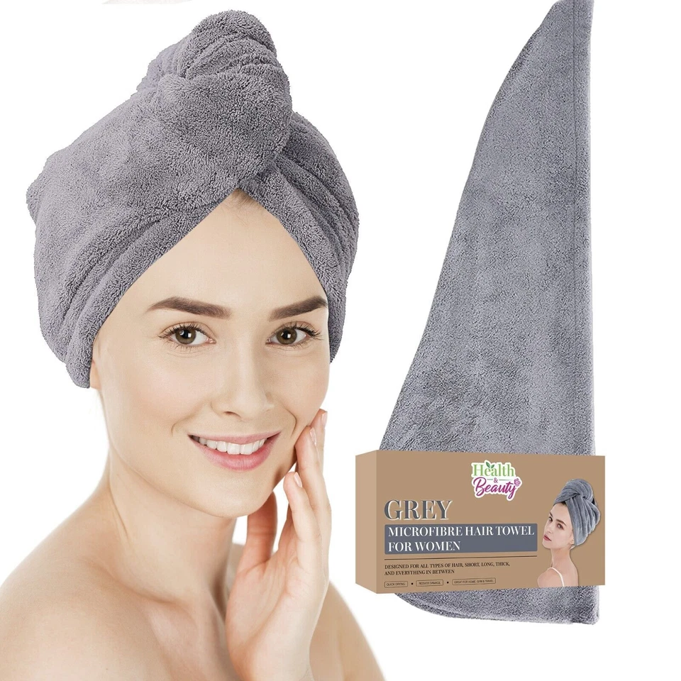 SOL Microfibre Hair Towel - Grey