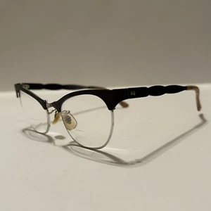 Vintage 1950s Artcraft 12KGF and Aluminum Cat Eye Glasses Frames - Picture 1 of 9