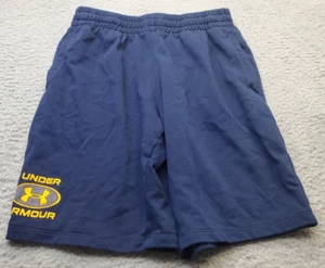 Under armour Activewear Shorts Boys Large Navy Fitted Elastic Waist Drawstring - Picture 1 of 8
