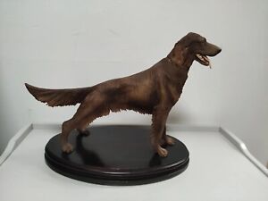 Vintage Irish Red Setter Dog Figurine with stand, 29 x 38 x 20cm, 